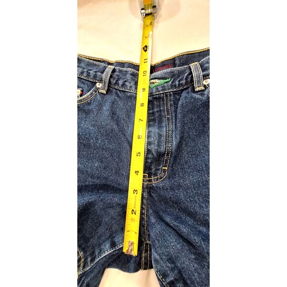 Tommy Jeans Dark Blue Wash Y2K Denim Shorts Womens Sz 11 - Picture 11 of 11